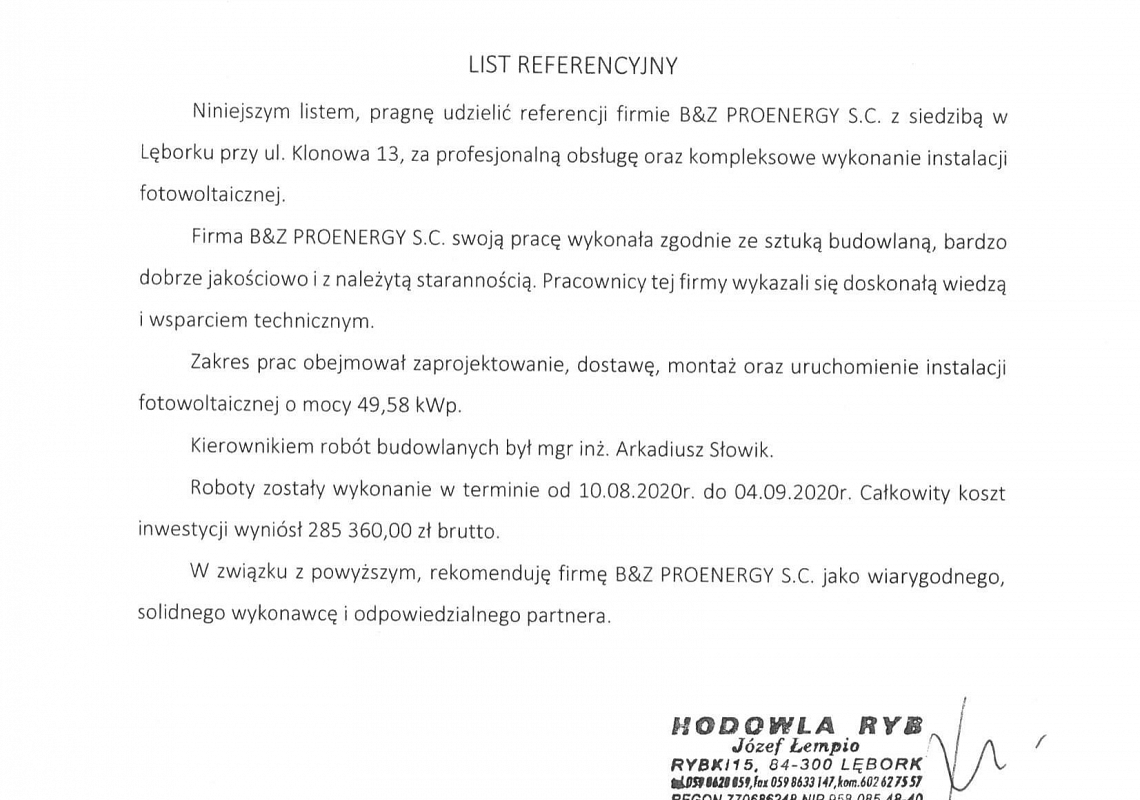 Hodowla Ryb Józef Łempio