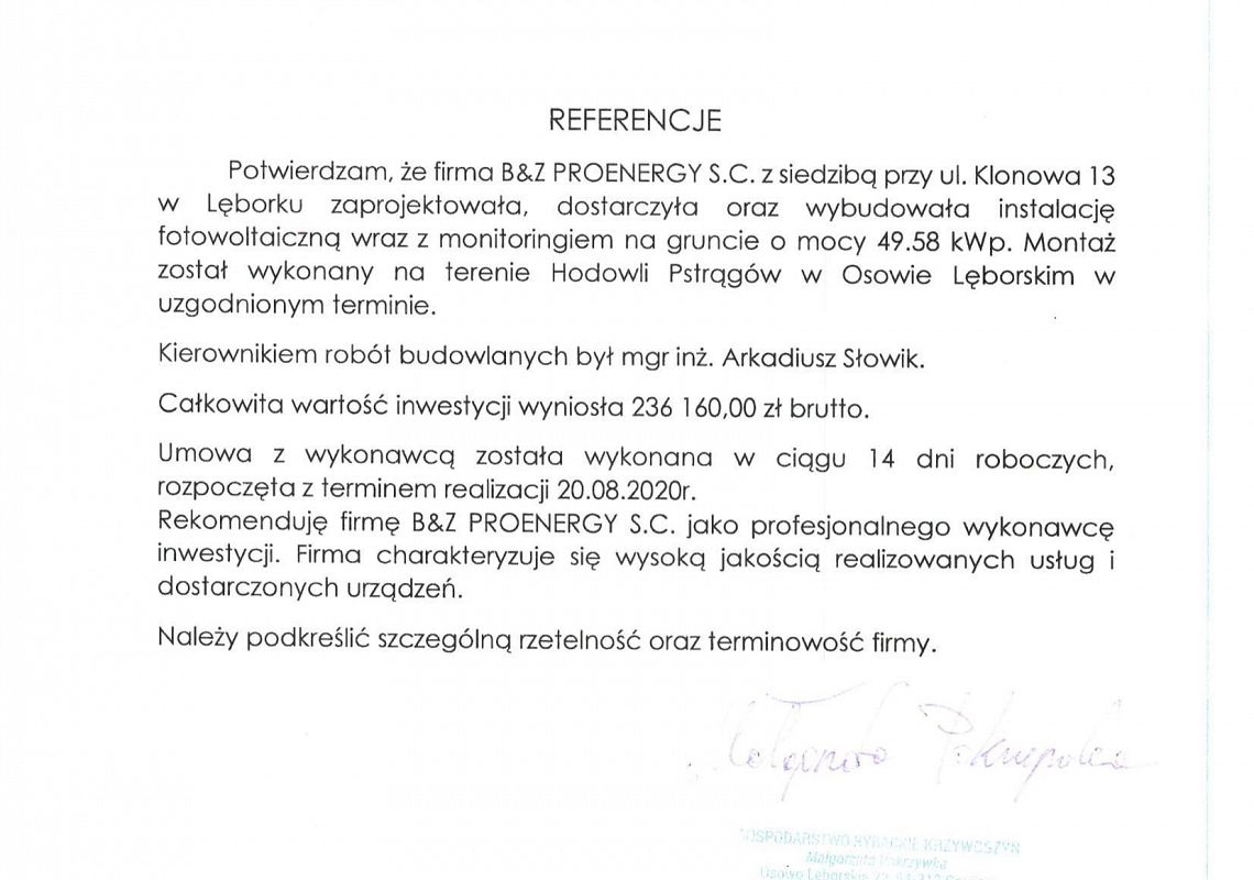 Gospodarstwo Rybackie Krzywoszyn